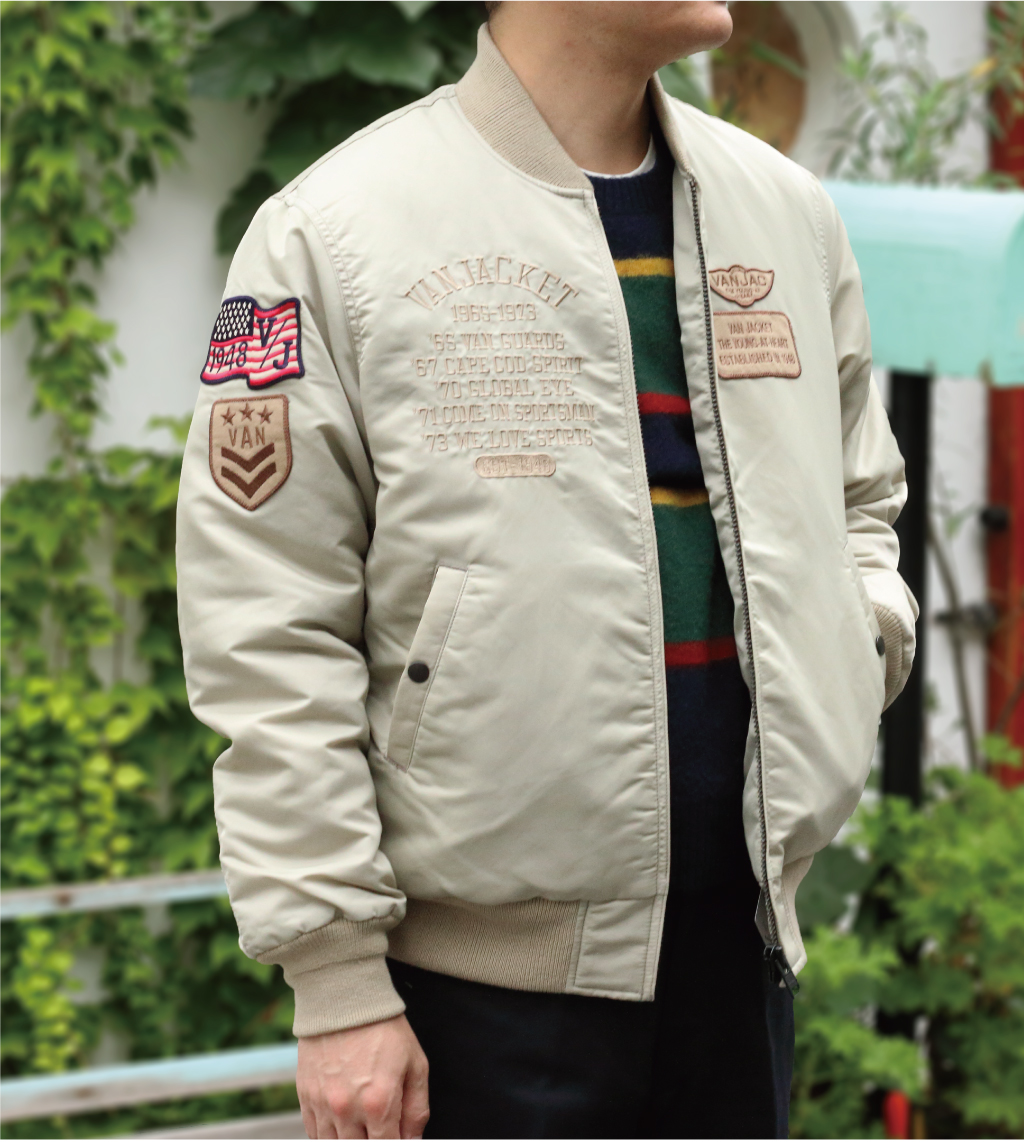 正規品質保証】 VAN JAC プレミアム MA1 ヴァンヂャケット XL JACKET